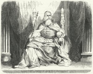 Stephen I, konge av Ungarn (gravering) av German School