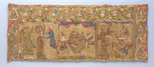 Stola mit dem Martyrium der hl. Katharina, Rheinland, ca. 1200