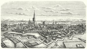 Strasbourg på 1600-tallet (gravering) av German School