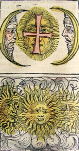 Sun Dogs and Moon Dogs, publisert i Nuremberg Chronicle, 1493 av German School