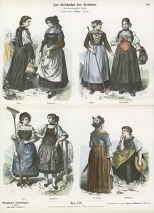 Sveitsiske kostymer, 1800-tallet av German School