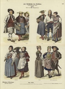 Sveitsiske kostymer, sent på 1700-tallet av German School
