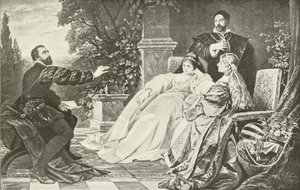 Tasso og de to eleanorene (gravyr) av German School