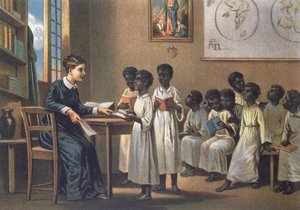 Lærer med elever, 1880 av German School