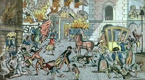 Forferdelige grusomheter begått i Paris, 10. august 1792 av German School