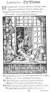 The Armor Maker, gravert av Hartman Schopper av German School
