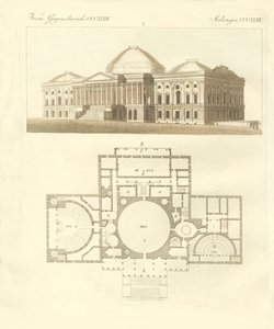 The Capitol of the United States at Washington (farget gravering) av German School