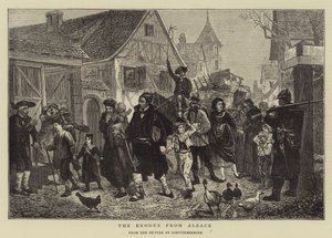Utvandringen fra Alsace (gravering) av German School