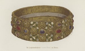 Jernkronen i Lombardia (farge litho) av German School