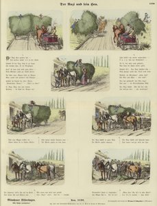 The Nazi and His Hay (farget gravering) av German School