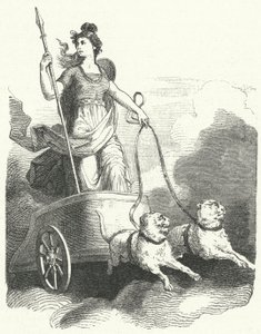 Den norrøne gudinnen Freyja (gravering) av German School