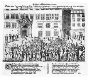 Freden i Nürnberg, 25. september 1649 av German School