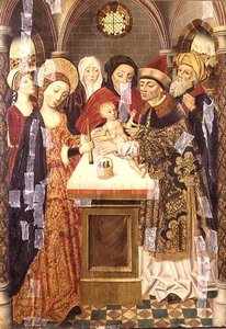 Presentasjonen i tempelet, ca. 1480 av German School