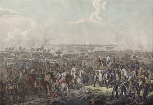 Prinsen av Schwarzenberg bringer nyheten om seier i slaget ved Leipzig til de allierte suverene om kvelden 18. oktober 1813 av German School