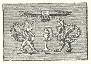 The Scorpion Men fra Gilgamesh-eposen av German School
