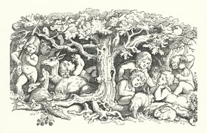 De syv svaner (gravering) av German School