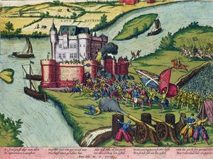 Beleiringen av Louvain og Harman Reuters heltemot mot de spanske styrkene i 1571 (se også 88468) av German School