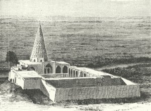 Graven til profeten Daniel i Susa, Iran (gravering) av German School