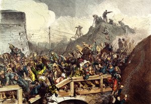 De beseirede franske troppene i slaget ved Sedan, 1. september 1870