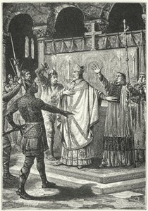 Drapet på Thomas a Becket i Canterbury katedral av German School