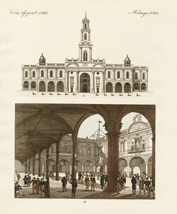 Stock of London (farget gravering) av German School
