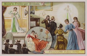 Teater i år 2000 (chromolitho) av German School