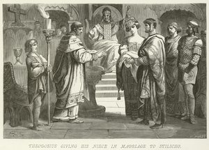 Thedosius ga sin niese i ekteskap med Stilicho av German School