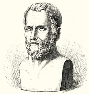 Theophrastus , eldgammel gresk filosof (gravering) av German School