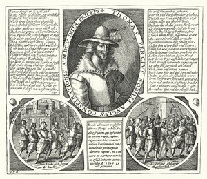 Thomas Percy, en av konspiratørene bak Kruttplottet (gravering) av German School
