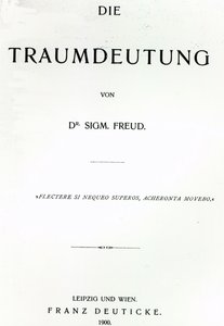 Tittelside til Die Traumdeutung av Sigmund Freud, utgitt i 1899 (trykk) av German School