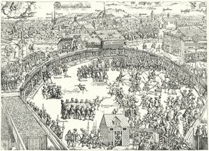 Turnering i Zwickau, august 1573 av German School