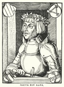 Ulrich von Hutten , tysk lærd, poet, satiriker og protestantisk reformator (gravering) av German School