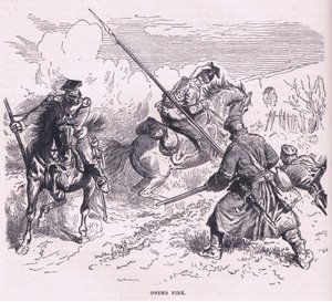 Under ild, Cassells History of the War between France and Germany utgitt av Cassell and Company Limited, ca. 1890 (litho) av German School