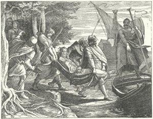 Valdemar II av Danmark tatt til fange av Henrik I, grev av Schwerin av German School