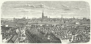 Wien på midten av 1600-tallet (gravering) av German School