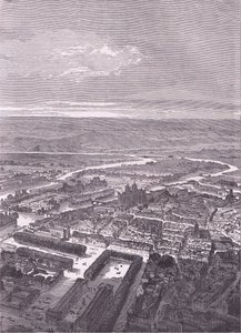 View of Metz, Cassells History of the War between France and Germany utgitt av Cassell and Company Limited, ca. 1890 (litho) av German School