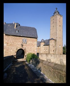 Utsikt over Steinau slott av German School