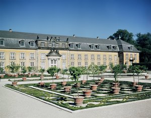 Utsikt over orangeriet til Herrenhausen, anlagt 1720-23 av German School
