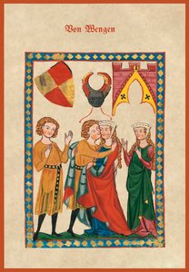 Von Wengen, kopi av f.300r fra Codex Manesse av German School