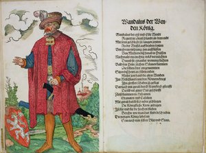 Wandalus, kongen av Wenden, fra Opprinnelsen til de første tolv gamle konger og prinser av den tyske nasjonen, 1543 av German School