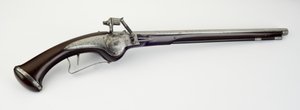 Wheel-Lock Holster Pistol, c.1625-50 (stål, jern og valnøtttre) av German School