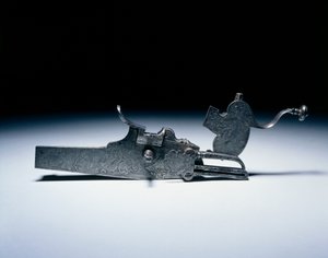 Hjullås fra en jaktrifle, ca. 1720-40 (stål) av German School