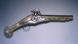 Wheel-lock hunting pistol av German School