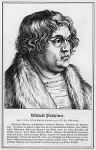 Wilibald Pirkheimer (gravering) av German School