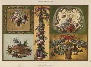 XVIIIth Century, Gobelin-veving (farge litho) av German School