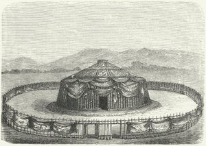 Yurt of Genghis Khan (gravering) av German School