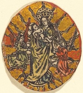 Madonna og barn av German or Netherlandish 15th Century