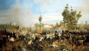 Slaget ved Magenta. Maleri av Gerolamo (Girolamo) Induno av Gerolamo Induno