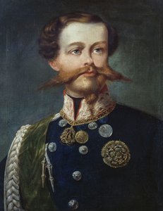 Portrett av Victor Emmanuel II (1820-1878), konge av Italia, av Gerolamo Induno, olje på lerret av Gerolamo Induno