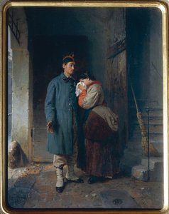 De vernepliktiges avgang fra 1866, av Gerolamo Induno av Gerolamo Induno
